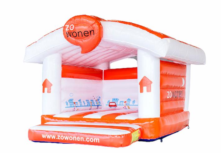 maatwerk springkussen in huisstijl gemaakt van Zo Wonen